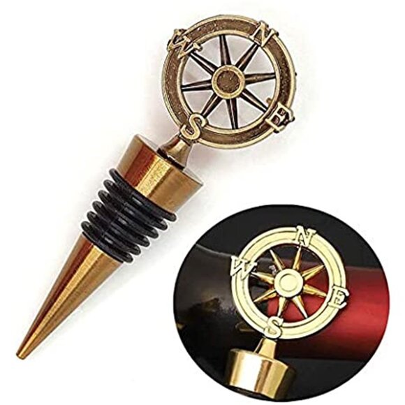 New Wine Bottle Stopper Stocking-Stuffers in Gift Boxes - 4 Pieces - Picture 5 of 10